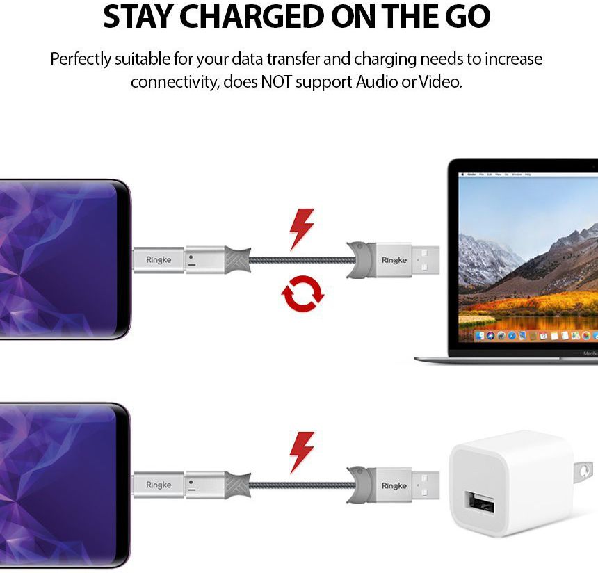 Ringke Micro-USB naar USB C Adapter 2-pack afbeelding 5