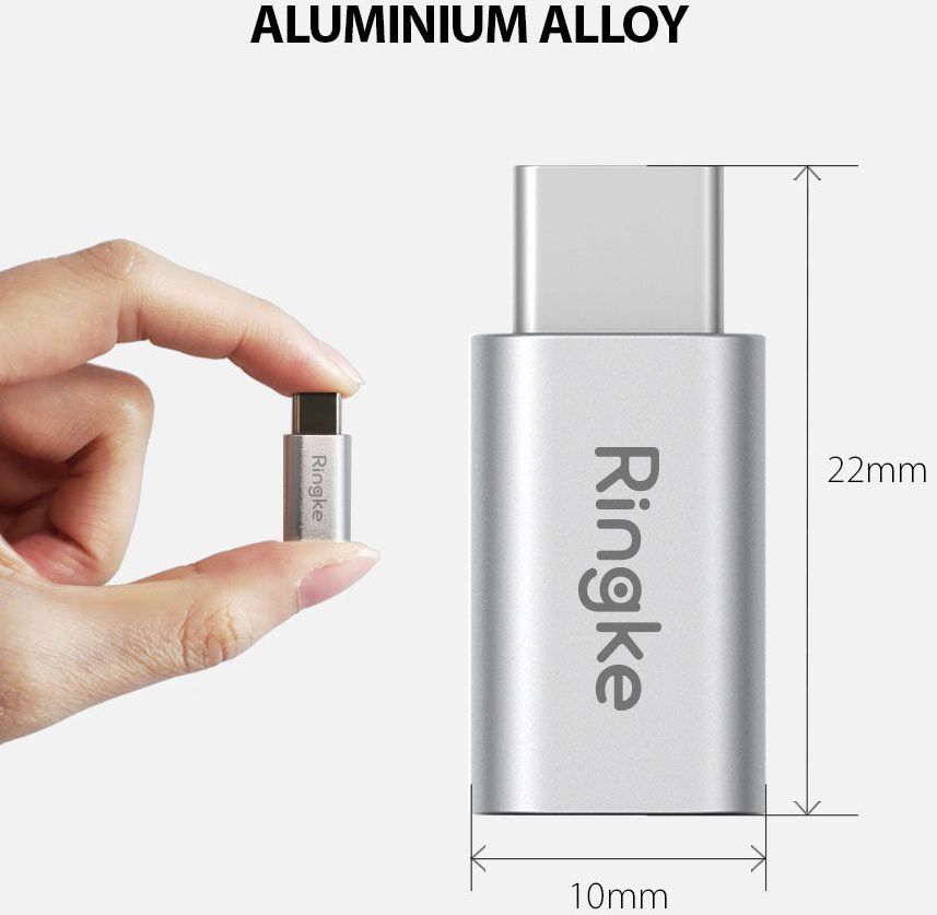 Ringke Micro-USB naar USB C Adapter 2-pack afbeelding 6