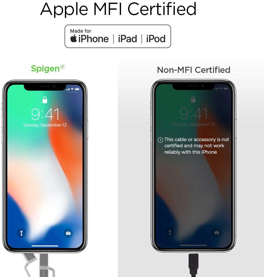 Spigen Essential 3-in-1 Kabelset 1.5 Meter Zilver afbeelding 4