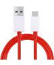Originele OnePlus Dash USB-C kabel 1m Rood/Wit