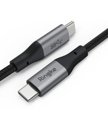 Ringke USB-C naar USB-C Kabel 1.2 Meter Zwart Kabels