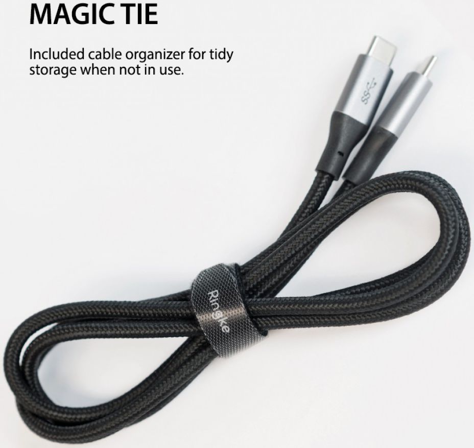 Ringke USB-C naar USB-C Kabel 1.2 Meter Zwart afbeelding 7