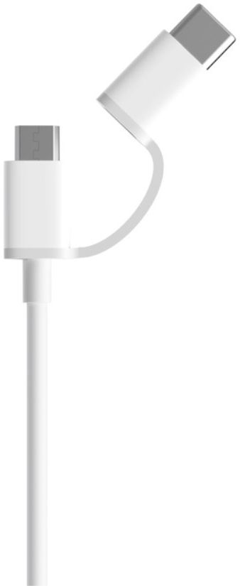 Xiaomi Duo Kabel USB-C Micro USB 30 CM Wit afbeelding 2