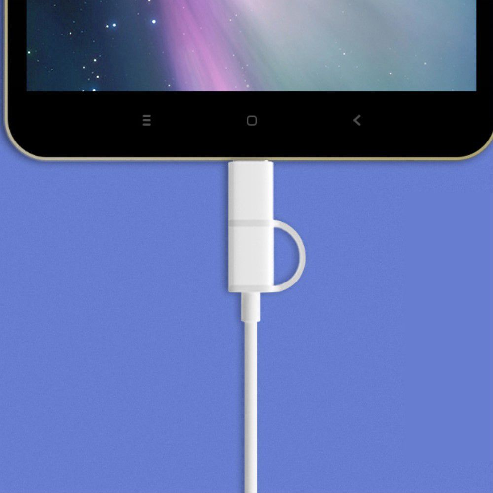 Xiaomi Duo Kabel USB-C Micro USB 30 CM Wit afbeelding 7