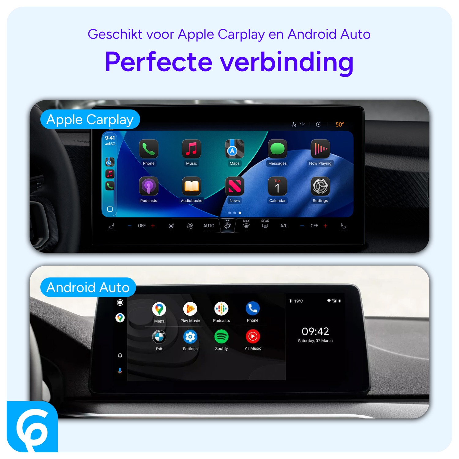 SBG Universele Rekbare USB-C Krulsnoer Kabel 1 Meter Zwart afbeelding 4