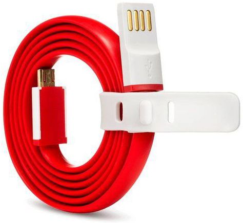 Orginele OnePlus Micro-USB kabel 1m Rood/Wit afbeelding 5