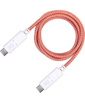A-Solar Xtorm USB-C Gevlochten Kabel 1 Meter Rood Kabels