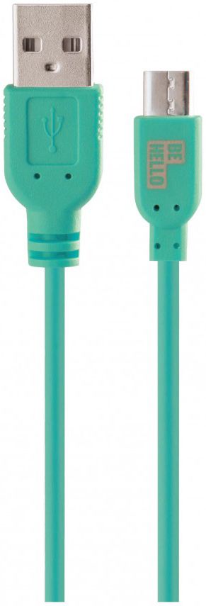 BeHello 0.15 Meter Micro-USB Kabel Groen afbeelding 1