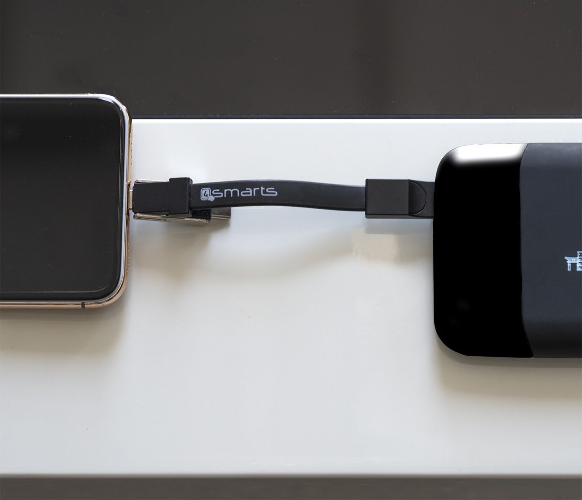 4smarts 3-in-1 Kabel set Zwart 5CM afbeelding 6