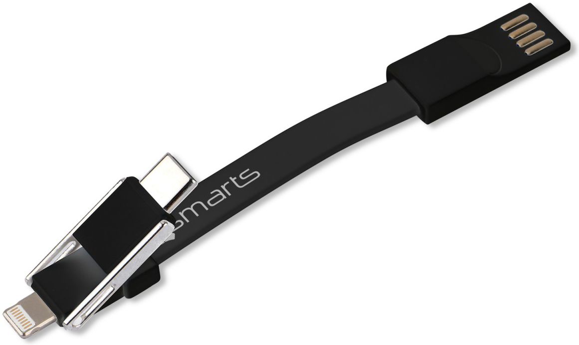 4smarts 3-in-1 Kabel set Zwart 5CM afbeelding 9