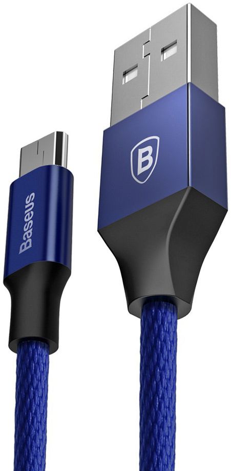 Baseus Gevlochten 1.5m Micro-USB Kabel Blauw afbeelding 2