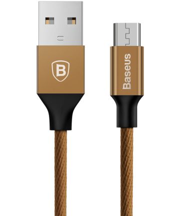 Baseus Gevlochten 1.5m Micro-USB Kabel Coffee Kabels