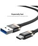 Baseus Gevlochten USB-C Fast Charge Kabel 1.5 Meter 3A Zwart