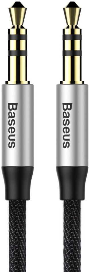 Baseus M30 Jack naar Jack Audiokabel 1.5 Meter Zwart afbeelding 1