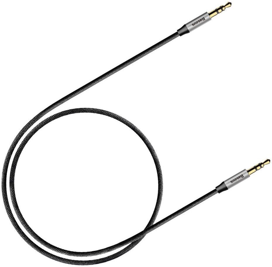 Baseus M30 Jack naar Jack Audiokabel 1.5 Meter Zwart afbeelding 2