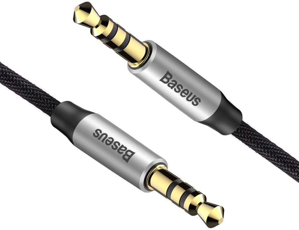 Baseus M30 Jack naar Jack Audiokabel 1.5 Meter Zwart afbeelding 3