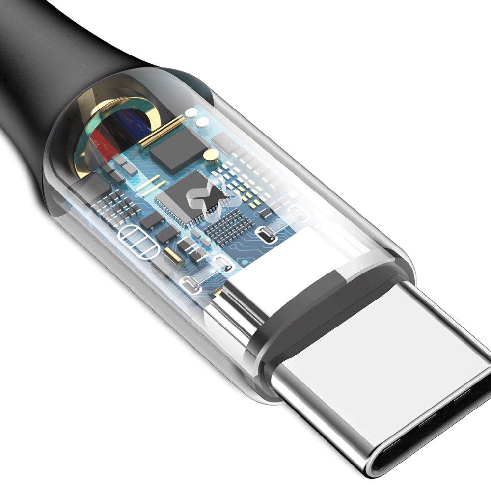 Baseus 3A USB-C Fast Charge Kabel 1M Zwart afbeelding 5