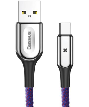 Baseus 3A USB-C Fast Charge Kabel 1M Paars Kabels