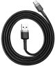 Baseus USB-C Fast Charge Kabel Gevlochten 1 Meter 3A Zwart Grijs