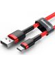 Baseus Gewoven USB-C Fast Charge Kabel 1 Meter Rood