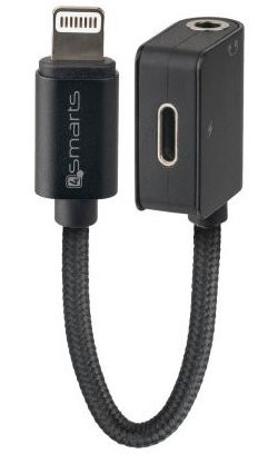 4smarts Soundsplit Adapter Lightning naar Lightning en 3.5mm Audio Aux afbeelding 1