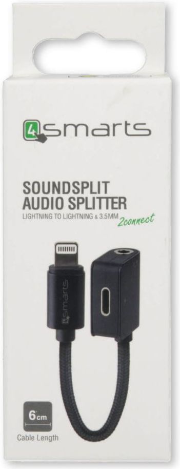 4smarts Soundsplit Adapter Lightning naar Lightning en 3.5mm Audio Aux afbeelding 4