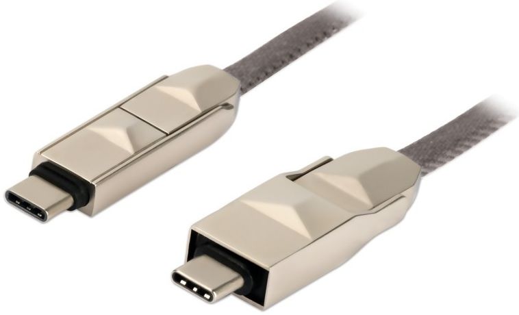 4Smarts 6-in-1 Combocord Kabel 1 Meter Grijs afbeelding 2