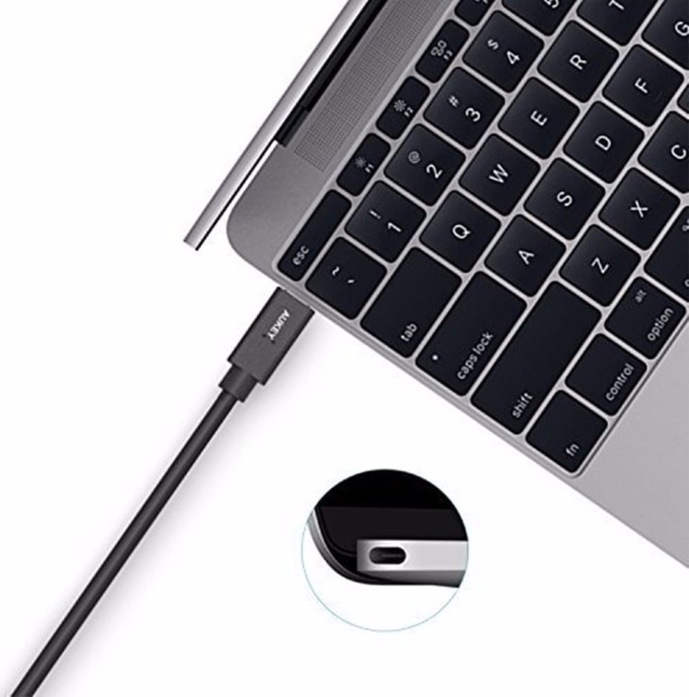 Aukey Premium USB C Kabel 0.9 Meter Zwart afbeelding 3