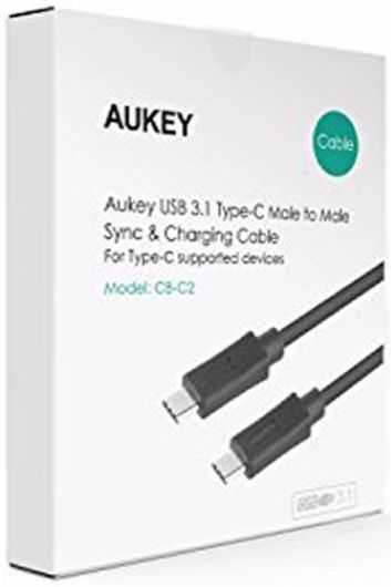 Aukey Premium USB C Kabel 0.9 Meter Zwart afbeelding 4