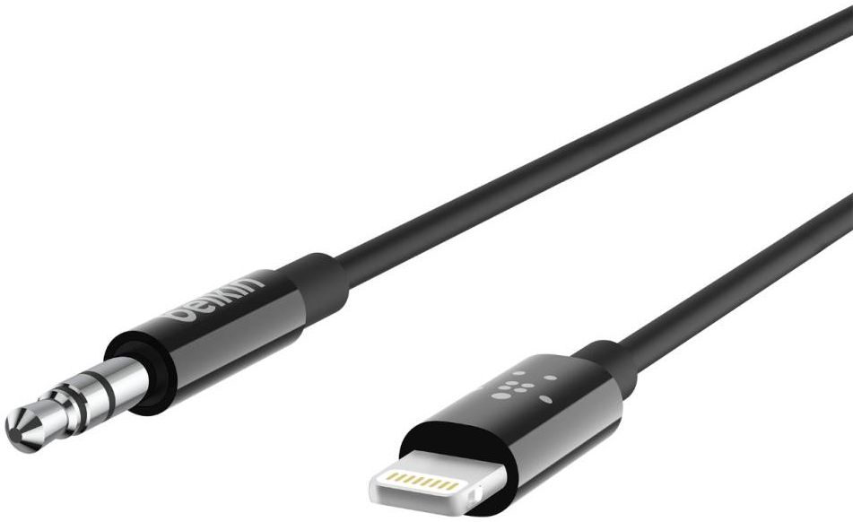 Belkin Apple Lightning naar 3.5mm Audio Kabel 1.8 Meter Zwart afbeelding 3