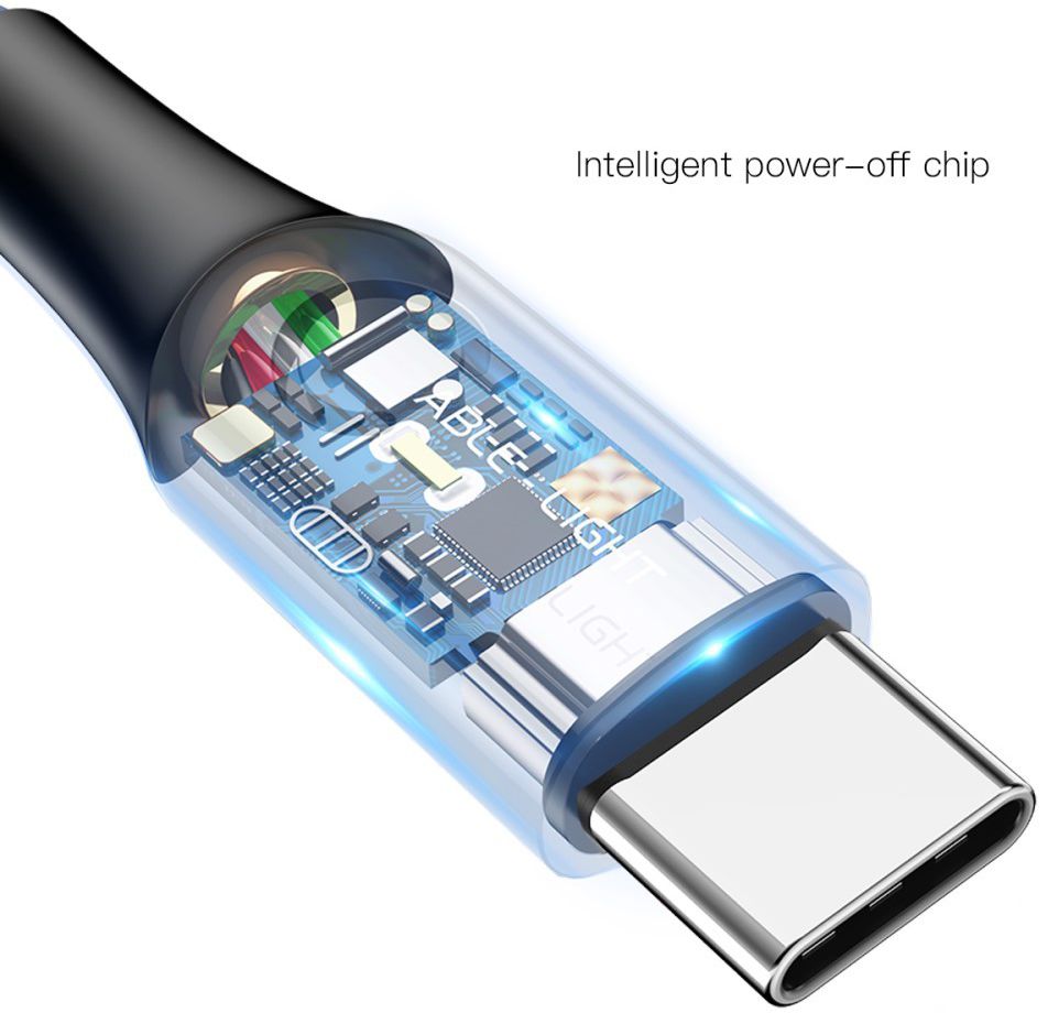 Baseus USB-C Gevlochten Data Kabel 1M Paars afbeelding 4