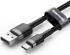 Baseus Gevlochten USB Type C Kabel 2 Meter 2A Zwart Grijs afbeelding 3