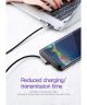 Baseus Fast Charge Haakse Hoek USB-C Kabel 1 Meter Zwart
