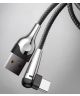 Baseus Fast Charge Haakse Hoek USB-C Kabel 1 Meter Zwart