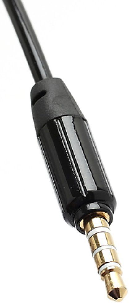 Rekbare Universele Aux kabel 3.5mm Jack naar 3.5mm Jack 1 Meter Zwart afbeelding 2