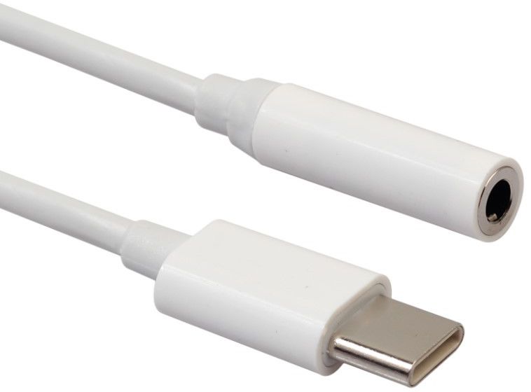 USB-C Audio Adapter Wit afbeelding 1