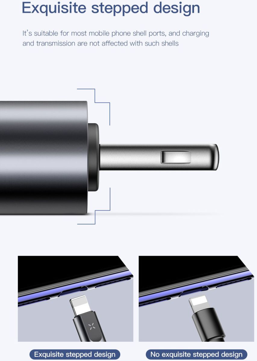 Baseus Double Spring 1.2 Meter USB Datakabel Grijs afbeelding 10