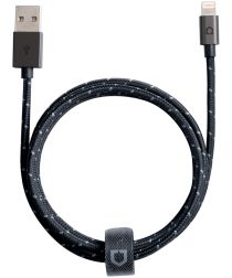RhinoShield Gevlochten Lightning Kabel 1.2 Meter Blauw