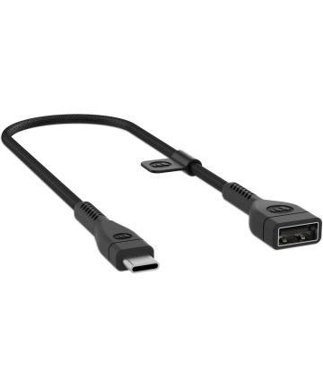 Mophie Pro USB-C to USB-Female Kabel Adapter Zwart 12CM Kabels