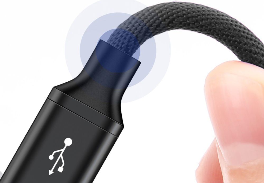 Baseus Yiven Gevlochten USB-C Kabel 5 Meter Zwart afbeelding 3