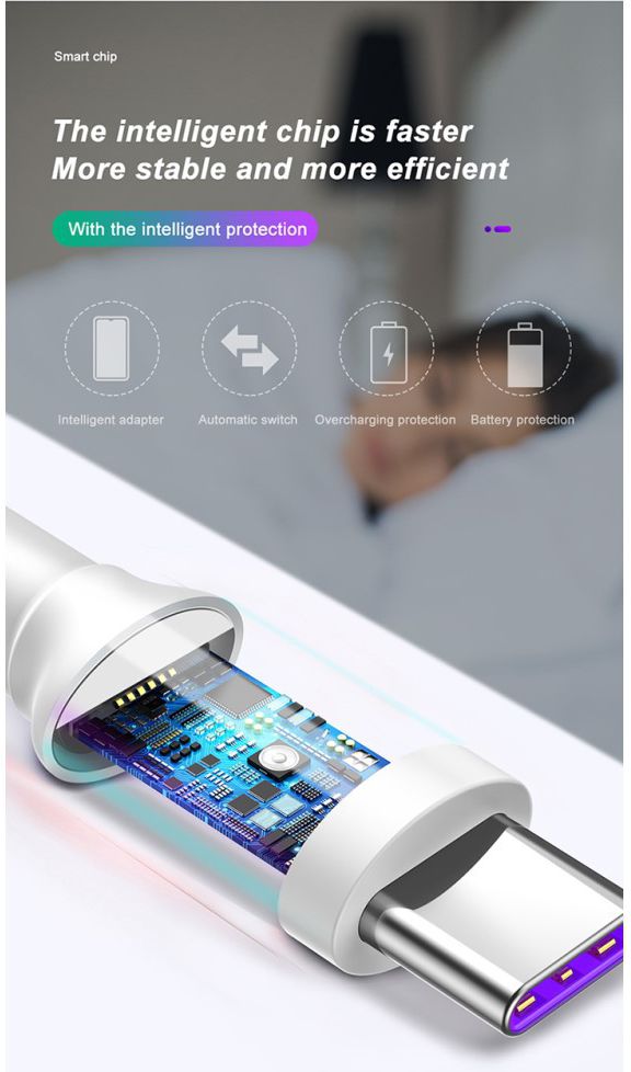 Baseus USB-C SuperCharge Kabel 2 Meter 5A Wit afbeelding 13