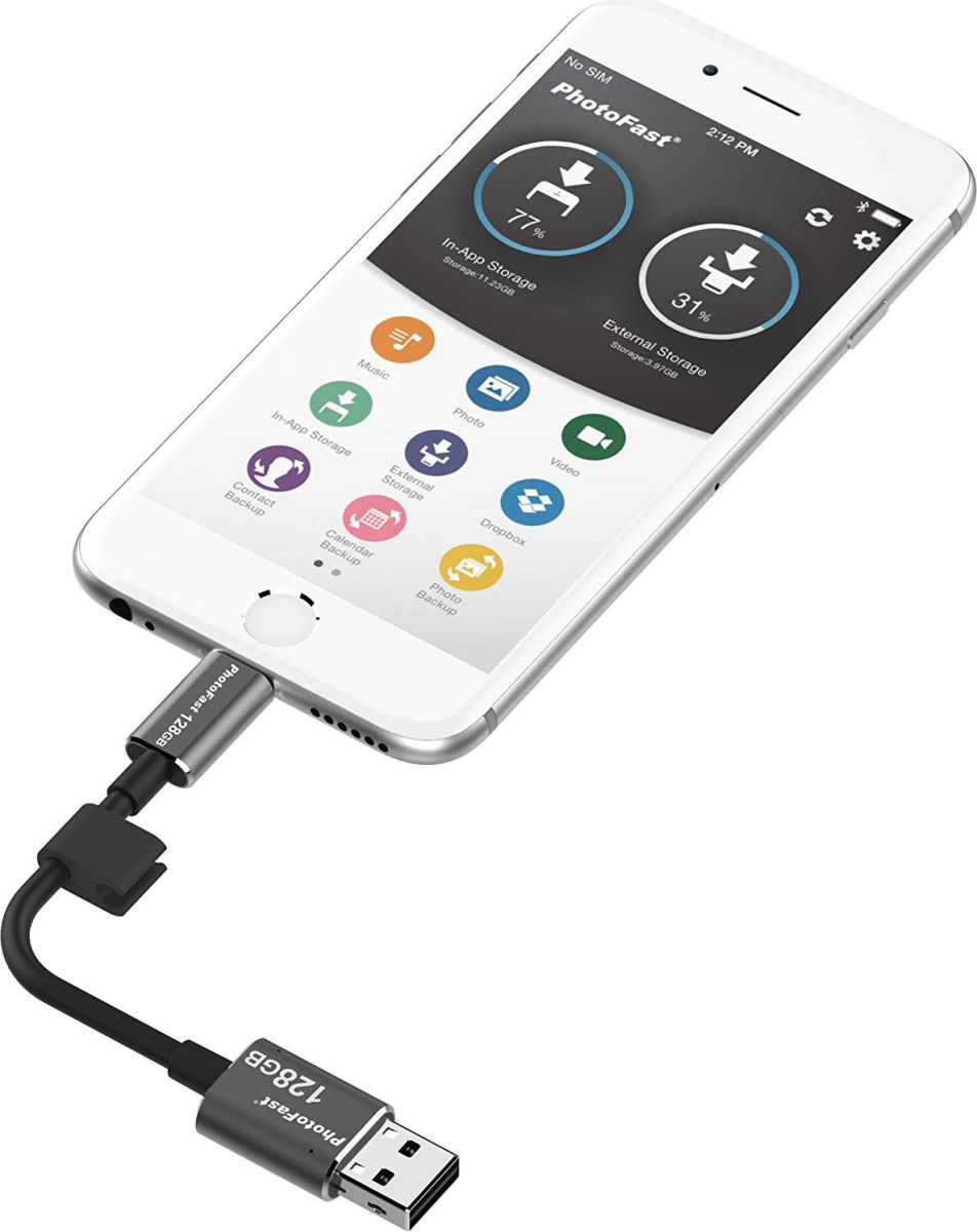 Gigastone PhotoFast Lightning Kabel met ingebouwde Dataopslag 32GB afbeelding 4