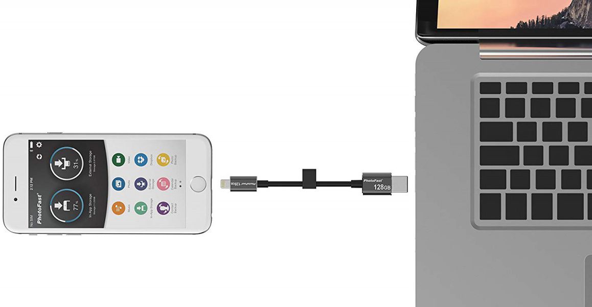 Gigastone PhotoFast Lightning Kabel met ingebouwde Dataopslag 32GB afbeelding 5