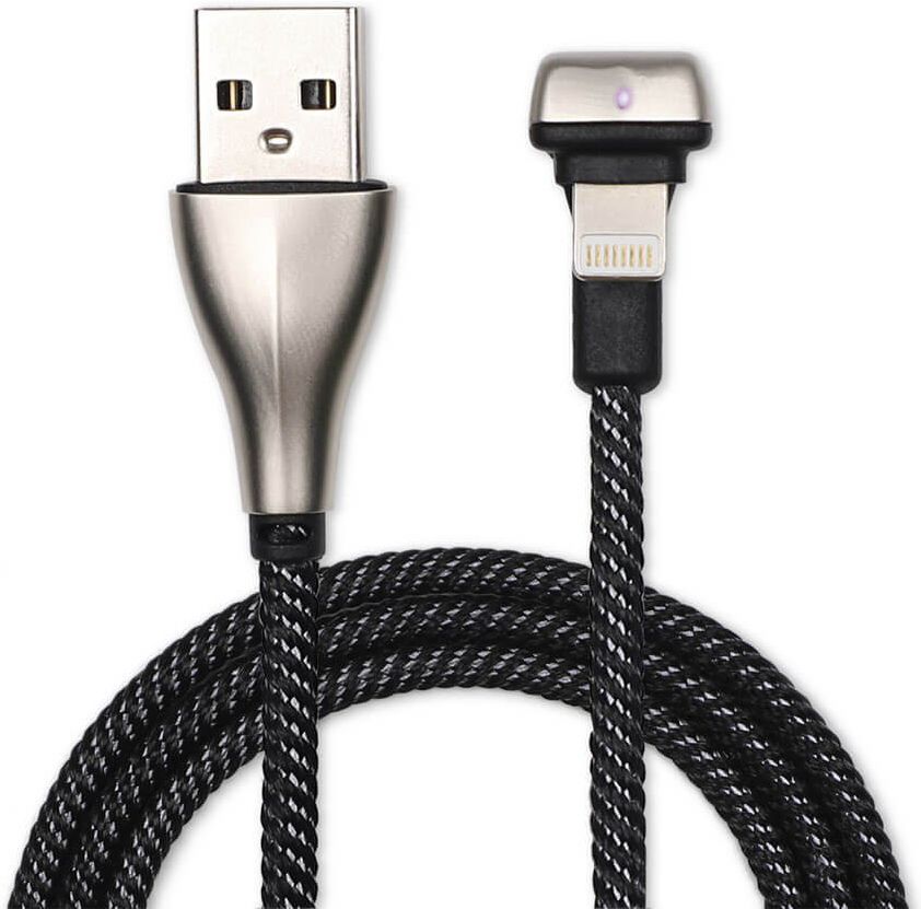 4Smarts Gamecord Apple Gevlochten Lightning Kabel 1 Meter Zwart afbeelding 3