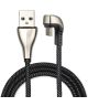 4Smarts Gamecord Apple Gevlochten USB-C Kabel 1 Meter Zwart