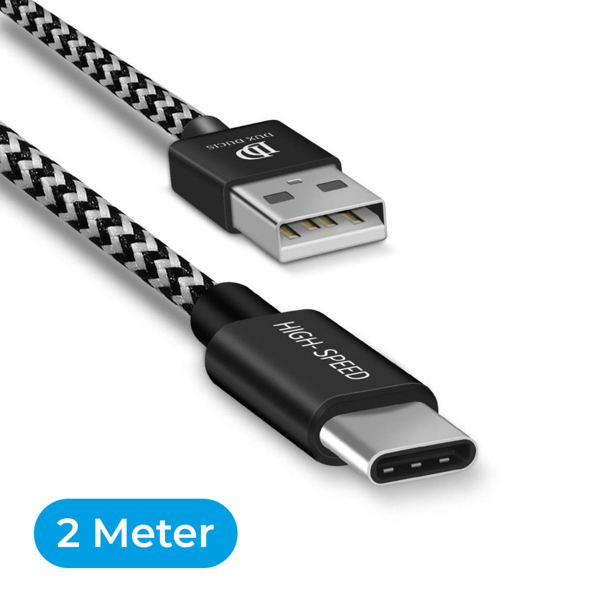 Dux Fast Charging 2.1A USB-C Oplaad Kabel | GSMpunt.nl