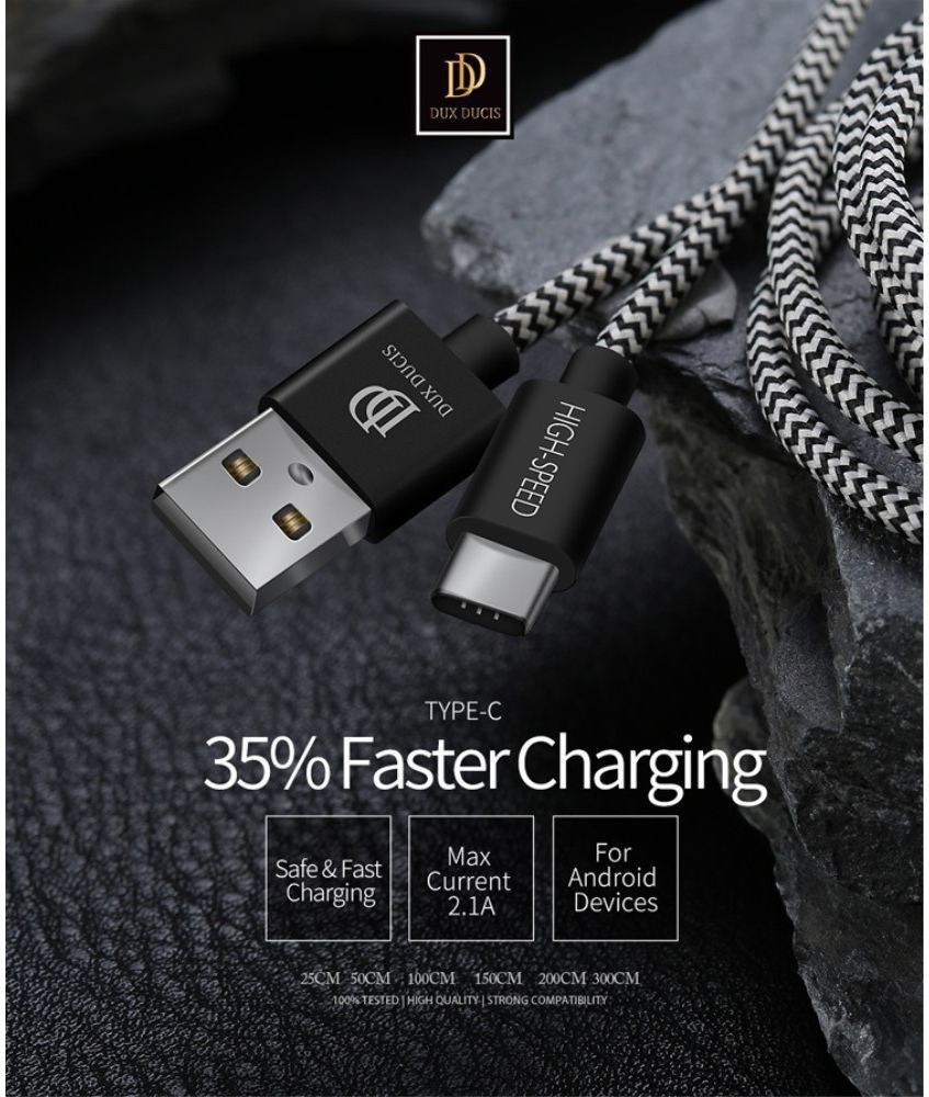 Dux Ducis Fast Charging 2.1A USB-C Oplaad Kabel 1.5 Meter afbeelding 8