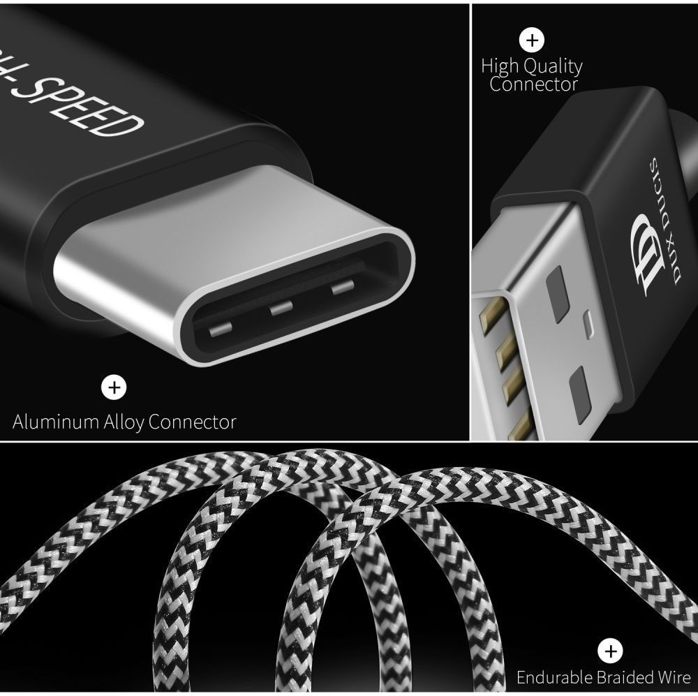 Dux Ducis Fast Charging 2.1A USB-C Oplaad Kabel 1.5 Meter afbeelding 9