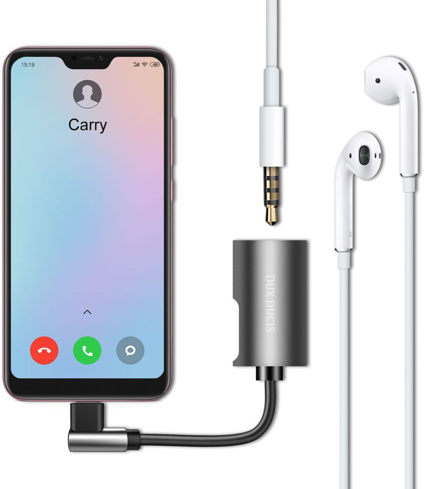 Dux Ducis USB-C Splitter naar 3.5mm Jack Aux + USB-C Oplaadpoort afbeelding 3