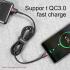 Baseus Gevlochten USB-C Fast Charge Kabel 1 Meter 3A Zwart Rood afbeelding 10
